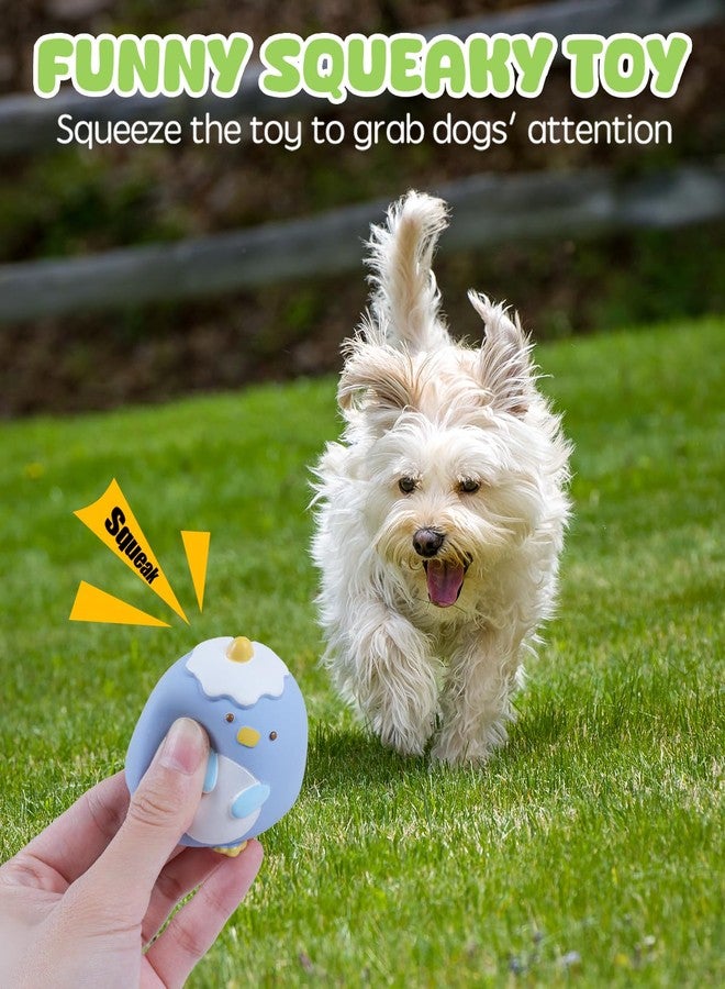 SCHITEC Dog Toys Squeaky, Interactive Animal Puppy Toy Pack, Cute Latex Rubber Squeak Pet Balls for Puppies Mini Small Breed Dogs - Image 2