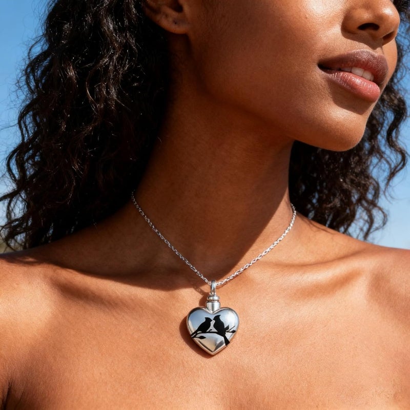 Dog Ashes Urn Necklace Pet Cremation Jewelry Keepsakes Memorial Pet Memorial Urn Pendants Necklace - Image 4