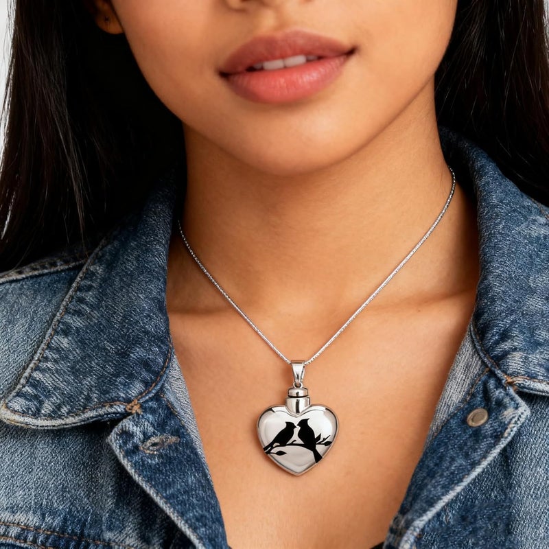Dog Ashes Urn Necklace Pet Cremation Jewelry Keepsakes Memorial Pet Memorial Urn Pendants Necklace - Image 5