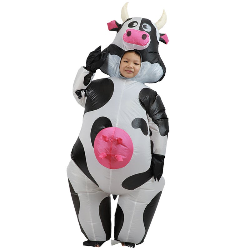 Bobo Cow Inflatable Clothing Halloween Festival Fried Street Carnival Cute Cartoon Bobo Cow Inflatable Clothing - Image 1