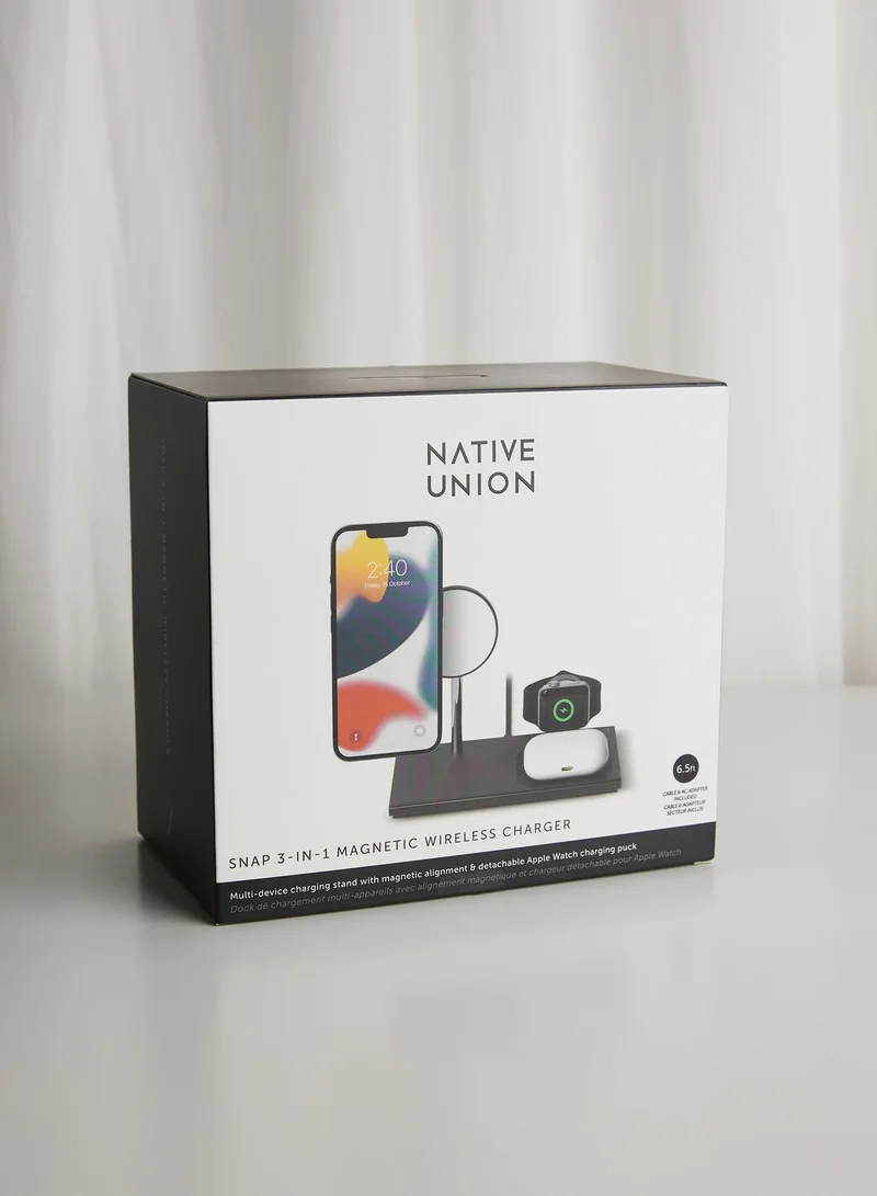 Native Union Native Union - Snap Magnetic 3-In-1 Wireless Charger