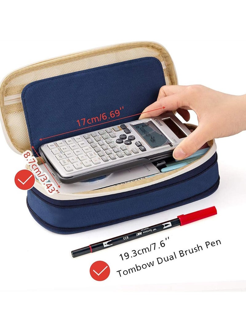 Loquat Pencil Case Expandable Pen Bag Big Capacity Storage with Zipper Large Pencil Pouch Stationery for School Supplies - Image 3