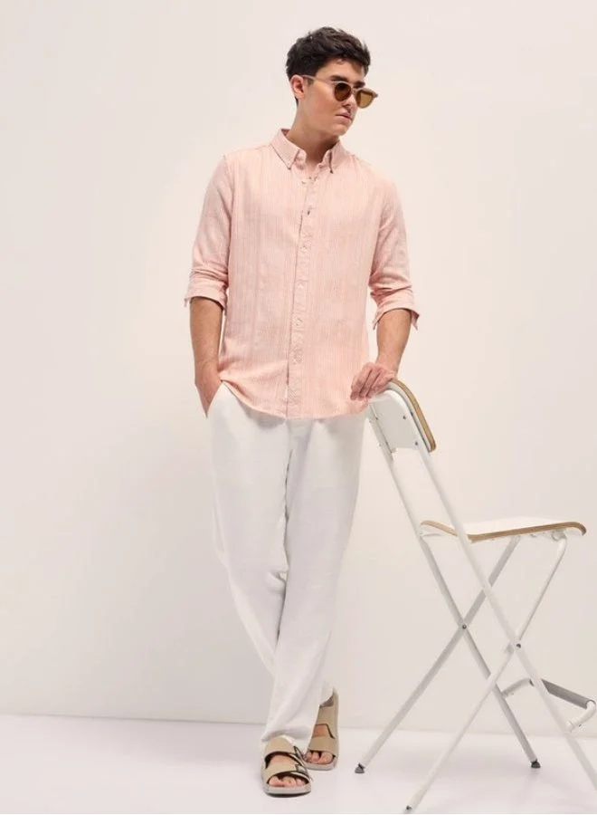 THE BEAR HOUSE Men's Shirt for Casual and Formal Wear | Classic Button-Down Style for Office, Daily Use, Travel, Events & All-Season Outfits | Versatile & Stylish Wardrobe Essential for Every Occasion