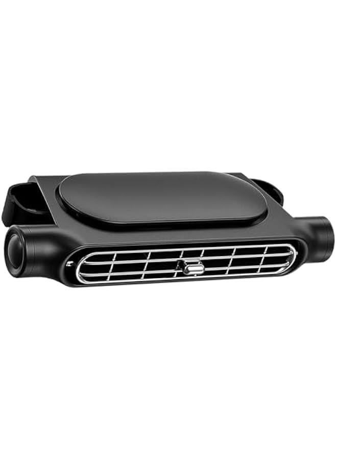 Car Backseat Fan, Angle Adjustable Carseat Cooler, Portable Ventilation Unit, 3000mAh Rechargeable Battery, Clip On Air Circulator, Ideal for Road Trips Camping Long Drives - Image 1