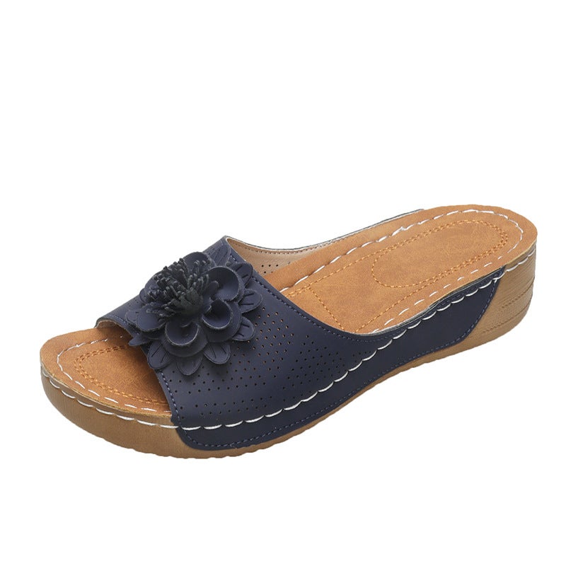 Women'S Slippers Roman Leather Sandals Slippers Summer Beach Shoes Handmade Women'S Big Children'S Leather Slippers - Image 4