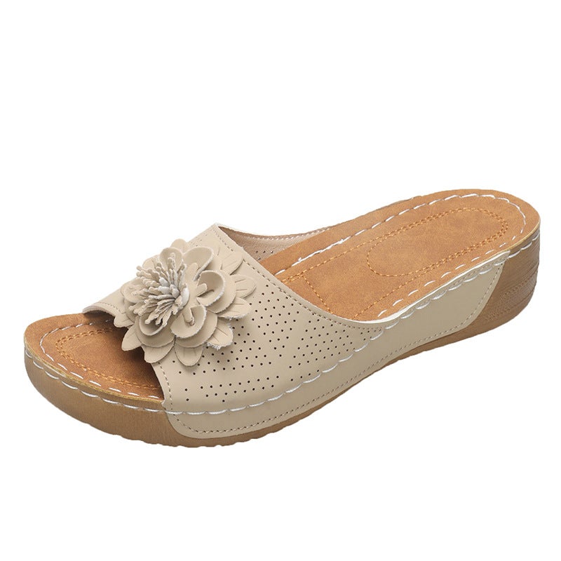 Women'S Slippers Roman Leather Sandals Slippers Summer Beach Shoes Handmade Women'S Big Children'S Leather Slippers - Image 5