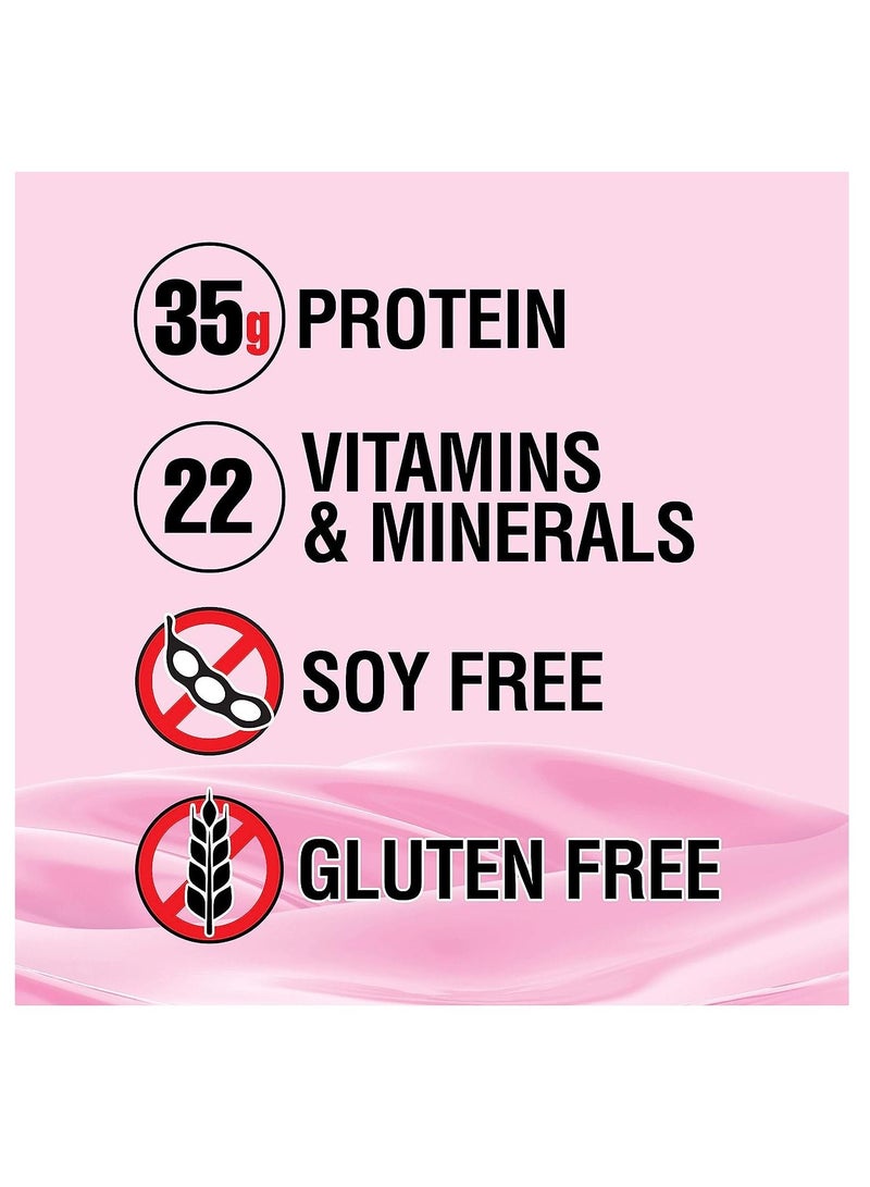 LABRADA Lean Body Hi-Protein Meal Replacement Shake Strawberry 2.47 Pound - Image 3