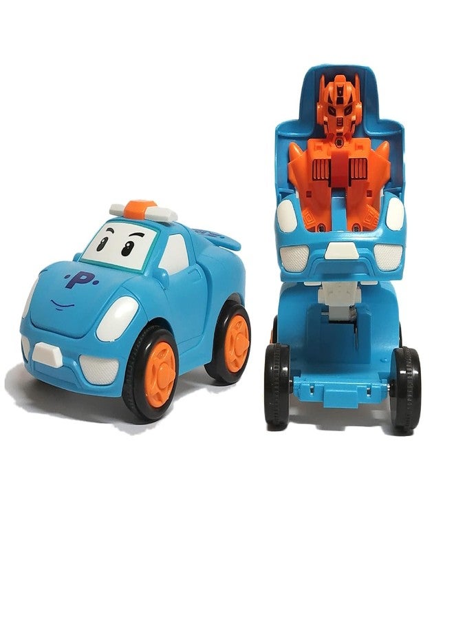 Bluebell Mini Cartoon Transformer Car for Kids & Lover - Push N Go Toys - Pull Back Racing Car (Pack of 1-multiolored) - Image 1