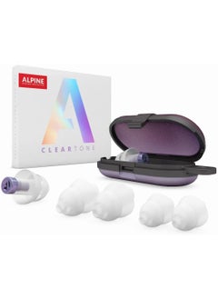 Alpine Alpine ClearTone - High Fidelity Ear Plugs for Concerts, Noise Sensitivity and More - 21dB - Soft & Comfortable - Comes with 3 Sizes: S/M/L - Earplugs for Noise Reduction - Mica 
