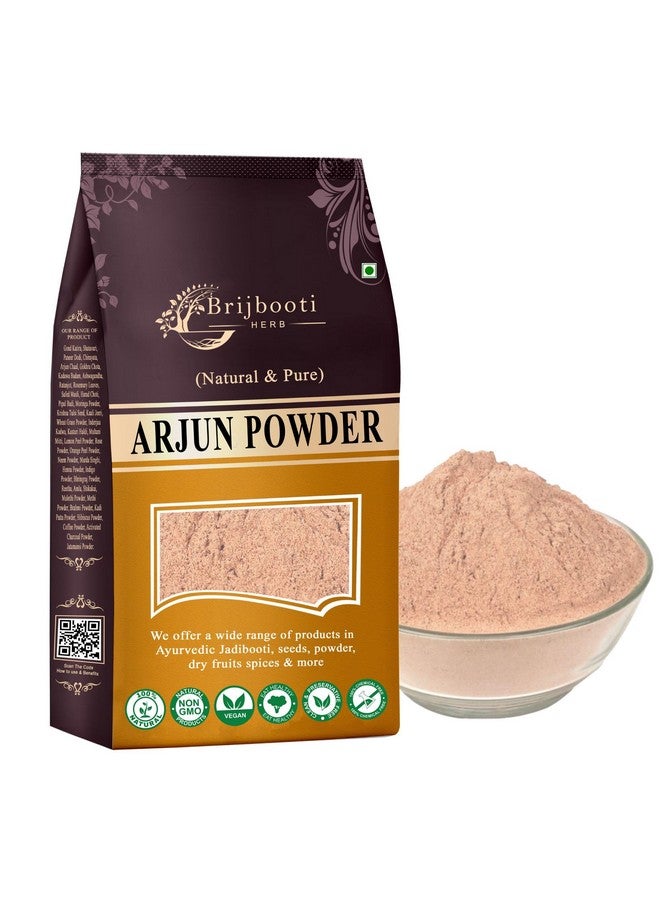 BrijBooti بودرة بريجبوتي أرجون كي تشال 500 جرام - شاي أرجون تشال - مسحوق ترميناليا أرجونا العضوي - دعم صحة القلب | معتمد من FSSAI و GMP و ISO - Image 1