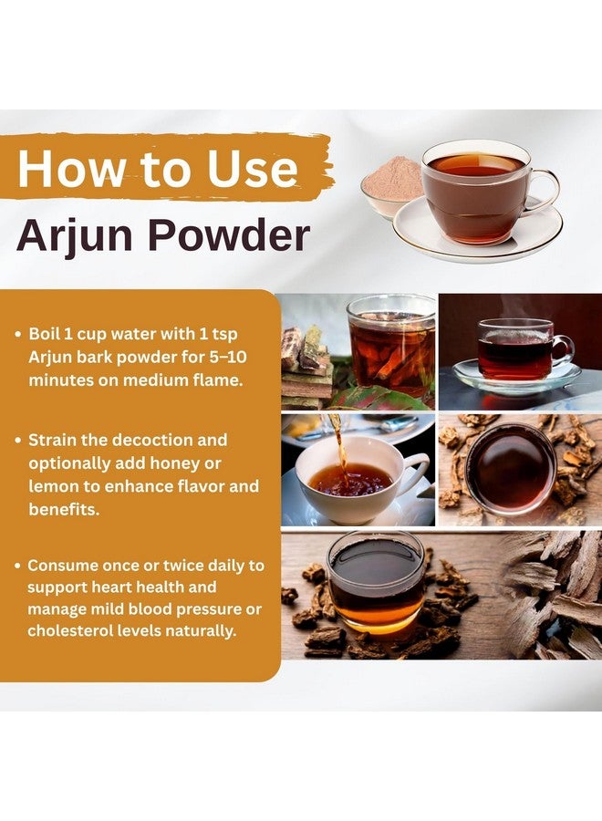 BrijBooti بودرة بريجبوتي أرجون كي تشال 500 جرام - شاي أرجون تشال - مسحوق ترميناليا أرجونا العضوي - دعم صحة القلب | معتمد من FSSAI و GMP و ISO - Image 3