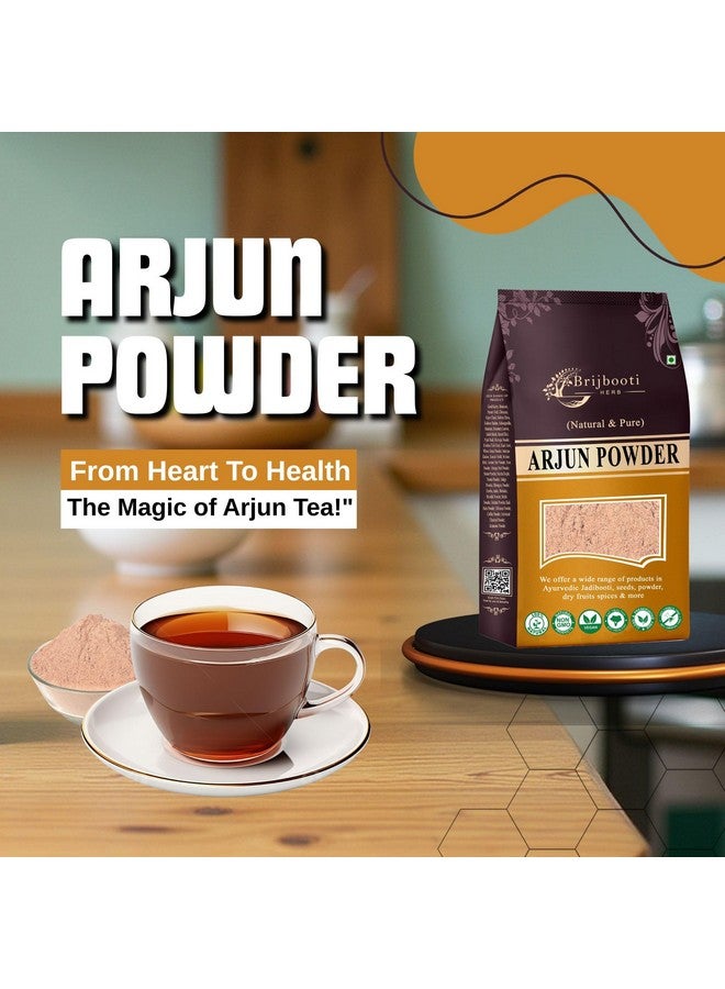 BrijBooti بودرة بريجبوتي أرجون كي تشال 500 جرام - شاي أرجون تشال - مسحوق ترميناليا أرجونا العضوي - دعم صحة القلب | معتمد من FSSAI و GMP و ISO - Image 4