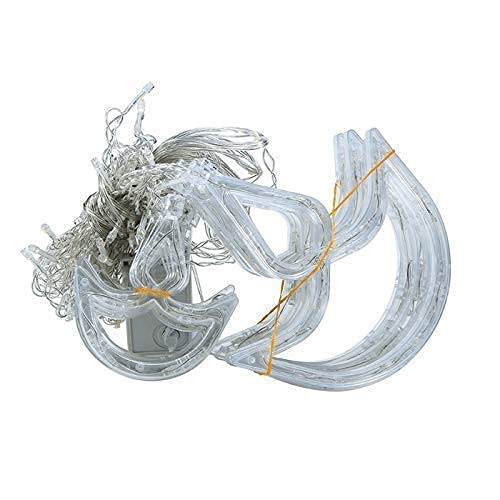 URM Enterprises 12 Diya 138 LED Diya String Lights Curtain String Lights with 8 Flashing Modes for Home Decoration - Image 3