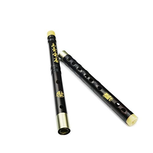 PHYSKOW C Key Dizi Professional Rosewood Flute with Free Membrane & Glue & Protector Set Traditional Chinese Instrument (Key of C/Professional Rosewood) - Image 3
