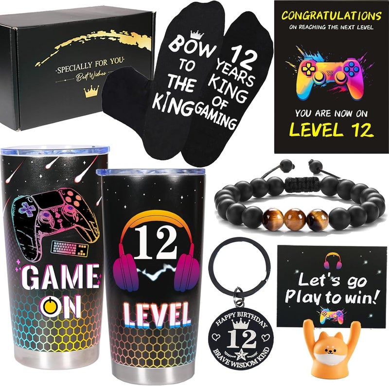 Carselage 12 Year Old Boy Gifts, 12th Birthday Gifts Decorations for Son, Gamer Gifts for Teenage Boy, Christmas Gift for Kids, Nephew, Grandson, Brother - Image 1