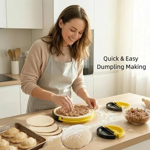 ZHUOYUE ZX 4in1 Empanada Maker Press Set 46810 Inch BPA Free Nestable Empanada Mold Dishwasher Safe Dumpling Maker Tortilla Sealer Crimper Pierogi Maker for Easy Homemade Pastries - Image 3