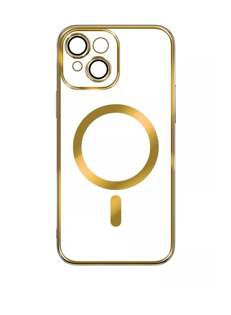 New iPhone 14 Plus Case Protective Magsafe Cover For iPhone 14 Plus 6.7 Inch Golden 