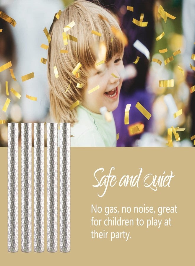 BATTIFE Confetti Wands, 7.8inch Confetti Shoot Poppers, Tissue Paper Flick Flutter Sticks for Wedding Celebrations, Anniversary, Birthday Parties, Gold (8Pack) - Image 4