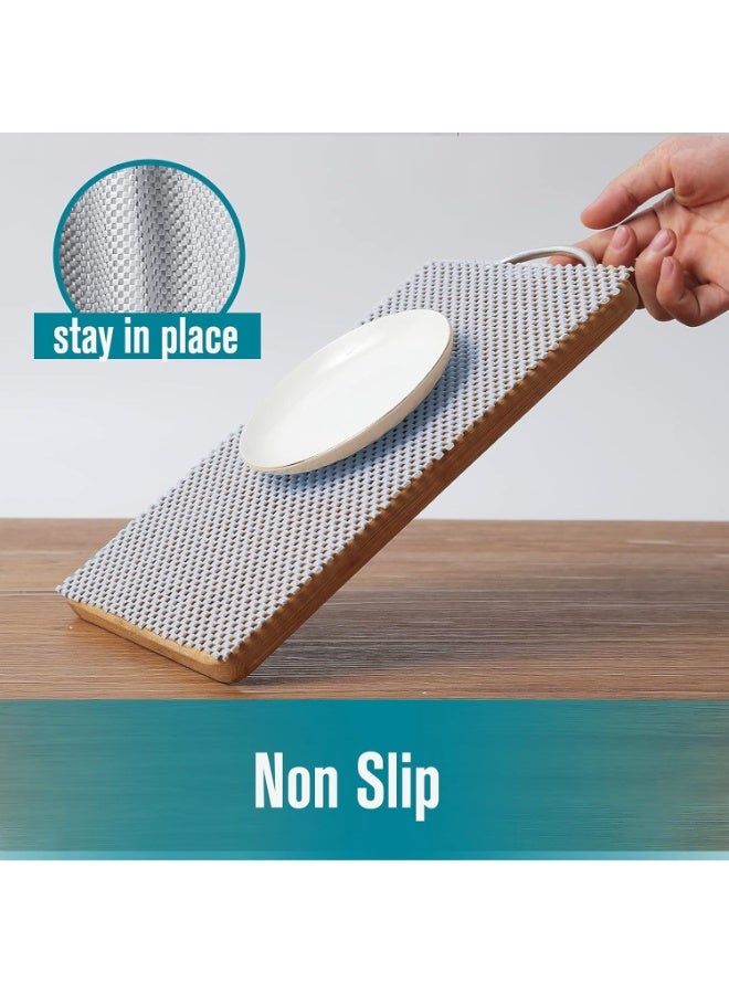 Non-Adhesive Non Slip and Grip Durable Clean Pad Full Size 30cm x 6.1m for Drawers, Shelves, Cabinets, Storage, Kitchen, Desks, Kitchenware, Ta.(30cm X 6.1m, White) - Image 4