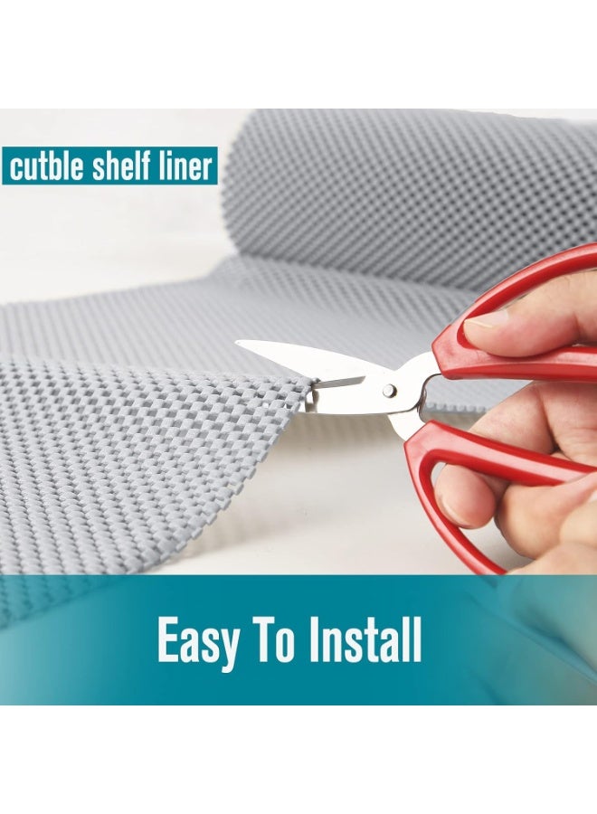 Non-Adhesive Non Slip and Grip Durable Clean Pad Full Size 30cm x 6.1m for Drawers, Shelves, Cabinets, Storage, Kitchen, Desks, Kitchenware, Ta.(30cm X 6.1m, White) - Image 5