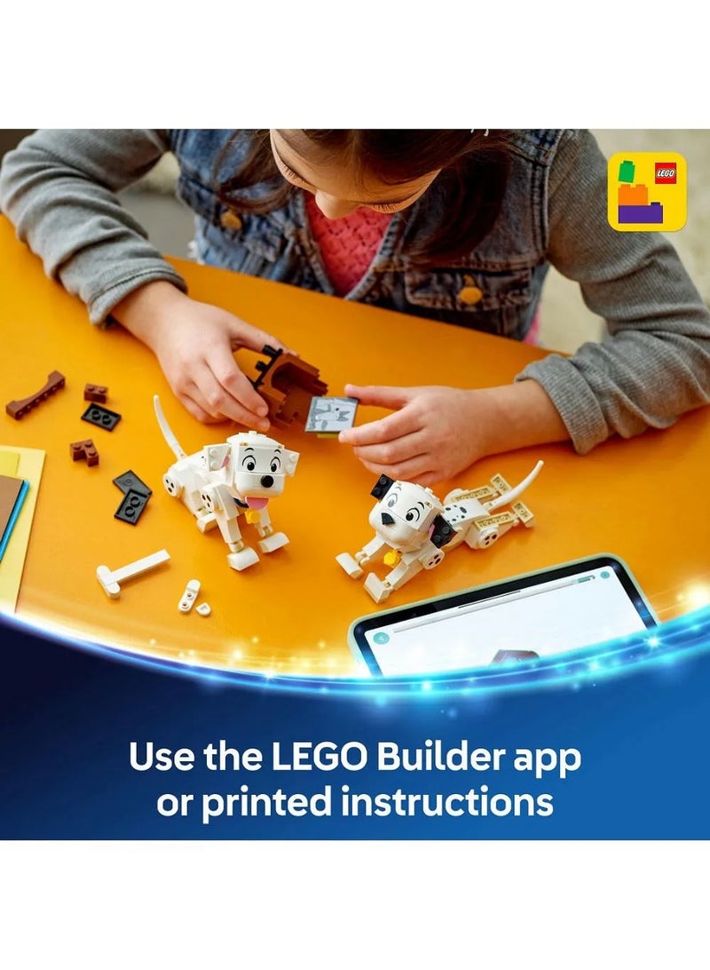 LEGO | Disney Classic Lucky & Penny 101 Dalmatians Puppies, Gift-Giving Idea, Building Toy for Kids 43271 - 268 Pieces - Image 3