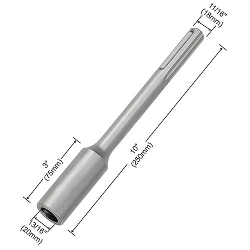 SPKLINE SDS-Max 18mm Diameter Shank Ground Rod Driver for 5/8 Inch and 3/4 Inch Ground Rods, Work with Bosch Dewalt Milwaukee Hilti and Other SDS Max Rotary Hammers and Demolition Hammers - Image 2