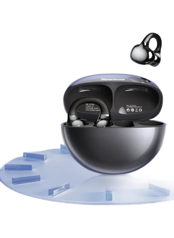 Newmine Ly31 Purple Bluetooth Earphone Clip-On Open Bone Conduction Concept Sports Running Noise Reduction Ear Clip Gaming Noise Reduction Suitable For Huawei Xiaomi - Image 2