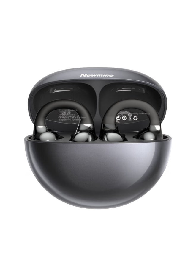 Newmine Ly31 Purple Bluetooth Earphone Clip-on Open Bone Conduction Concept Sports Running Noise Reduction Ear Clip Gaming Noise Reduction Suitable For Huawei Xiaomi - Image 1