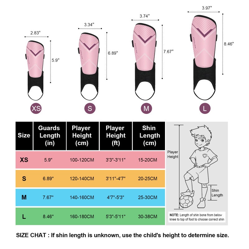 COTLIKE Soccer Shin Guards for Kids Youth Adults, Shin Guard with Ankle Protection Football Gear for 3 5 4-6 7-9 10-12 Years Old Boys Girls Men Women Espinilleras de Futol para Hombres - Image 2