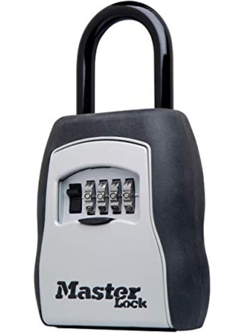 Master Lock Master Lock Key Lock Box, Outdoor Lock Box for House Keys, Key Safe with Combination Lock, 5 Key Capacity, 5400EC, Black  - Image 1