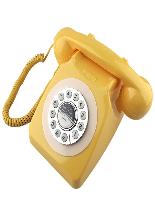 SIXDEFLY Retro Telephone, Classic Landline Telephone Vintage Old Fashioned Corded Telephone with Redial Function,for Home & Office Decor - Image 1