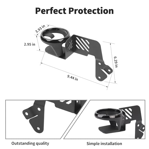 JWWY Front Door Cup Holder Beverage Bracket Door-Mounted Door Side Cup Holder Fit for 2018-2025+Jeep Wrangler JL JLU & Gladiator JT 4xe Interior Accessories 2pcs Left - Image 5