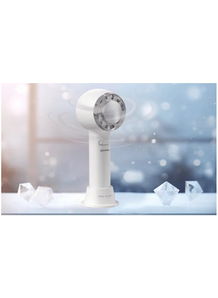 LifeStyle Mini Portable Handheld Turbo Fan with Cold Compress 5W 2200mAh - White - pzsku/Z0F20EE9D69D28BD1C618Z/45/_/1736327657/7a3b490b-8a79-483f-a0d9-04d8352e15f3