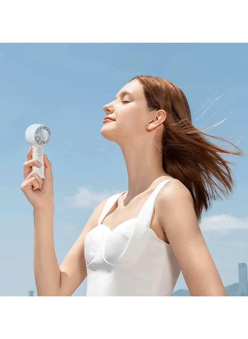 LifeStyle Mini Portable Handheld Turbo Fan with Cold Compress 5W 2200mAh - White - pzsku/Z0F20EE9D69D28BD1C618Z/45/_/1736327668/91a29676-ef3c-4322-a993-8c54e677e2e3