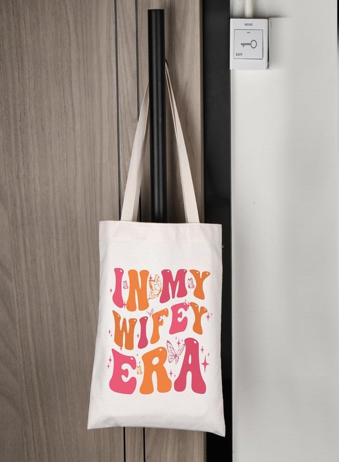 لوجيب بيردجوت حقيبة تسوق "Lywjyb Birdgot In My Wifey Era" هدية خطوبة للزوجة، هدية عيد ميلاد، حقيبة تسوق للعروس، هدية لها (حقيبة تسوق "Wifey Era"). - Image 4