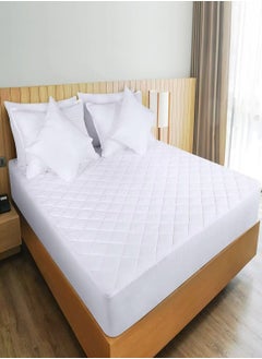 MAXQON Mattress Protector Cotton Soft Quilted, 100%Waterproof, King/Queen/Double/Single Sizes, Color White  - Image 1