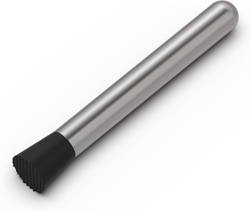 Ohtomber 8" Muddler for Cocktails, Stainless Steel Cocktail Drink Muddler Bartender Accessories, Lemon Smasher for Home Kitchen Bar Tools, Bartending Supply Ice Crusher for Mojitos Fruit Drinks - Image 1