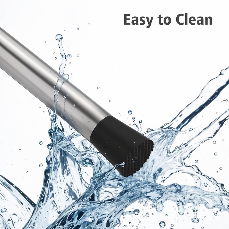 Ohtomber 8" Muddler for Cocktails, Stainless Steel Cocktail Drink Muddler Bartender Accessories, Lemon Smasher for Home Kitchen Bar Tools, Bartending Supply Ice Crusher for Mojitos Fruit Drinks - Image 4