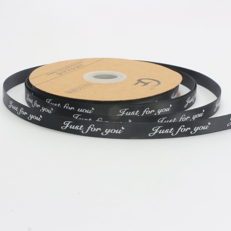 Generic 1cm Premium Satin Ribbon for Florists Black 