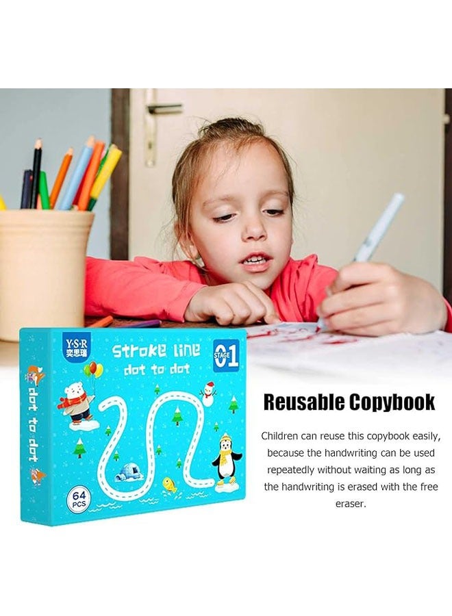 general Pen control training and calligraphy, learning to write line drawing workbooks, handwriting and drawing training, early education fun children's toys - Image 2