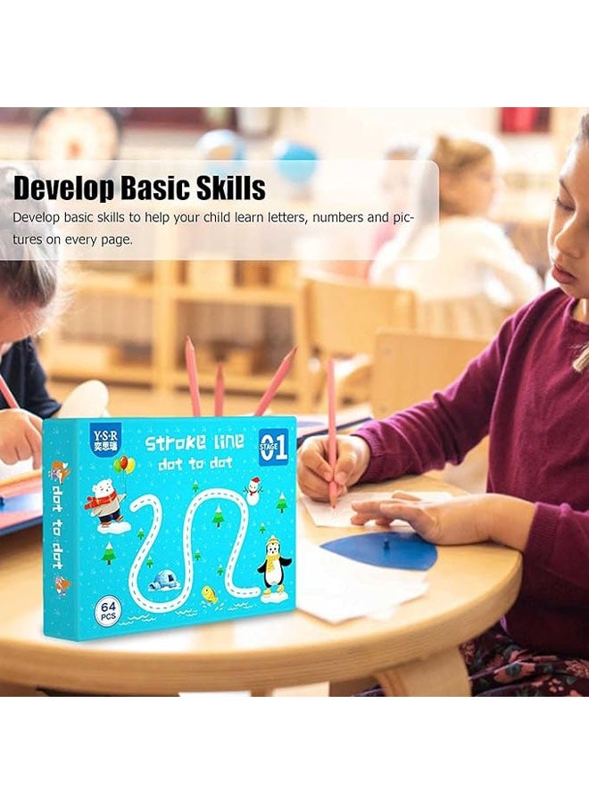 general Pen control training and calligraphy, learning to write line drawing workbooks, handwriting and drawing training, early education fun children's toys - Image 5