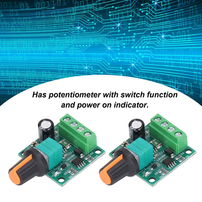 2 Sets Motor Speed Controller PWM Control Switch Regulator DC 1.8V‑12V for Fan Pump - Image 4