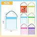 FUTUREPLUSX 6PCS Mesh Beach Bags for Kids Colorful Small Seashell Collecting Bags Adjustable Strap for Holding Shell Sand Toy - Image 4