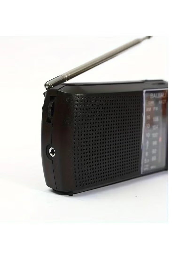 BAIJIALI Vintage FM Radio Cross-border Elderly Portable Fashion Retro Radio AM FM SW Two Band Radio, Portable Radio AM FM, Transistor Radio With Speaker, Headphone Jack - Image 5
