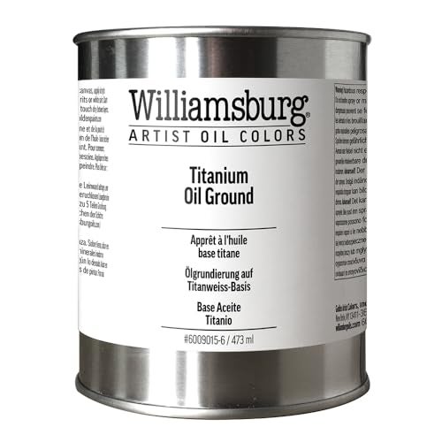 Williamsburg Artist Oil Colors by Golden, Titanium Oil Ground, 16 fl oz. can - Image 5