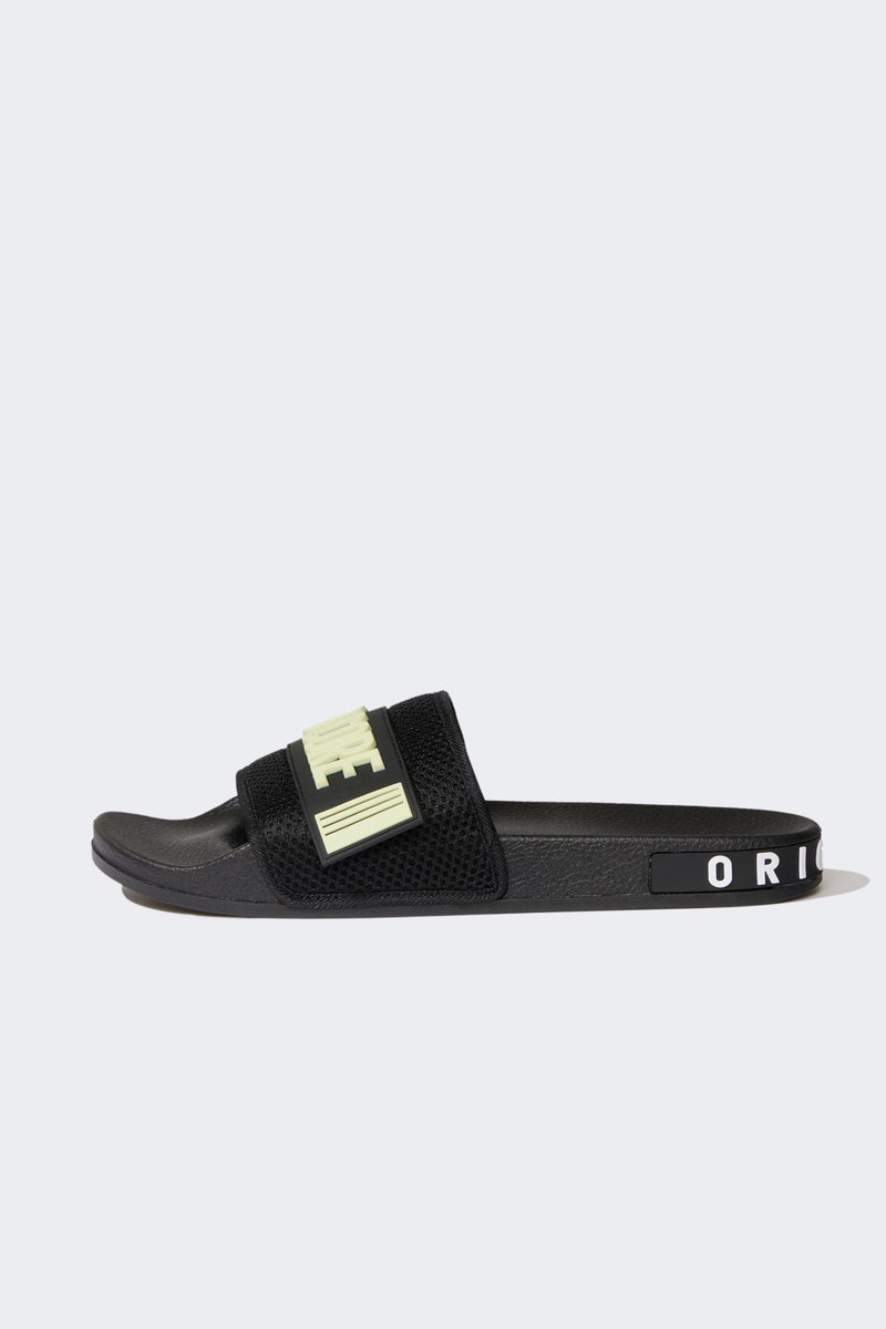 DeFacto Black Man Flat Sole Slipper Casual - Image 5