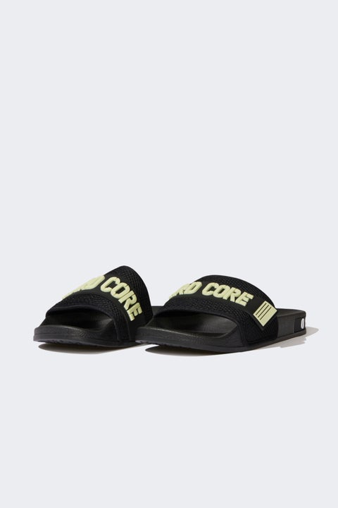 Black Man Boy Flat Sole Single Band Eva Slippers Casual