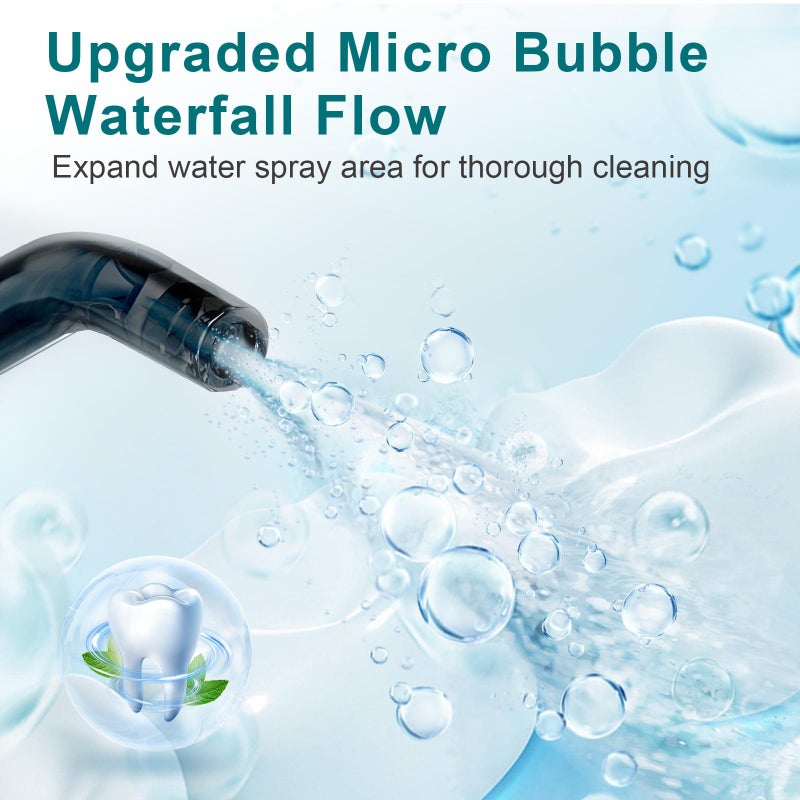 Nicefeel Cordless Water Dental Flosser â€“ 300ML BPA-Free Portable Oral Irrigator, 3 Cleaning Modes, Fast Charge, IPX7 Waterproof for Teeth, Gums & Tonsil Stones â€“ Home & Travel Use - Image 3