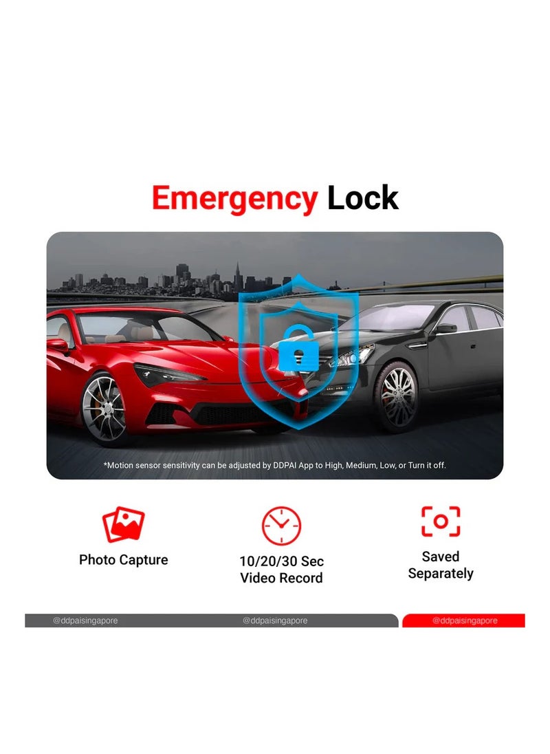 ddpai - DDPAI MINI5 4K Front Dash Cam Car Camera with 4G SIM Card and Tracking Function with 64GB Built-in Memory - Image 1