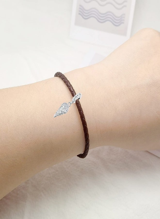 QeenseKc Pavé Ice Cream Cone Dangle Charm Sweets Candy Drink Clear CZ for Pandora Bracelet - Image 5